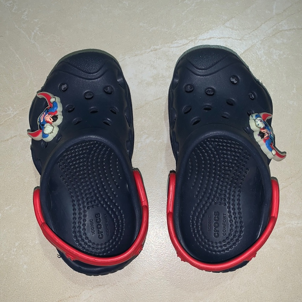 Superman Iconic Crocs never worn
